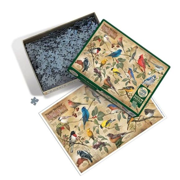 Cobble Hill Popular Wild Birds of North America 1000 pc Jigsaw Puzzle Box Damage - Picture 3 of 10